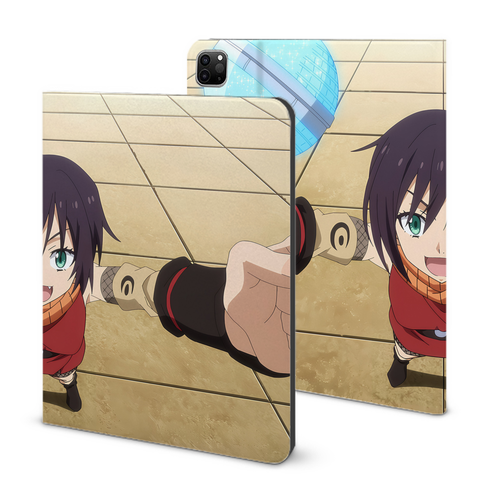（画像用） 転スラ Regarding Reincarnated to Slime IPad ケース ブック型 PUレザー TPU 耐衝撃 軽量 薄型 ペン収納なし 全面保護 IPad 各モデル対応